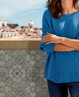 Džínsové bermudy – strih »Lea«, tmavomodrý denim