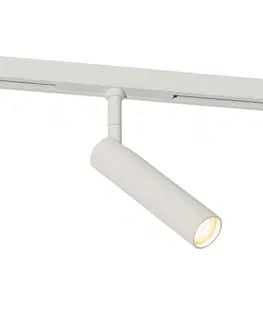 Moderné biele bodové svetlo pre 1-fázový koľajnicový systém - Slimline Uzzy