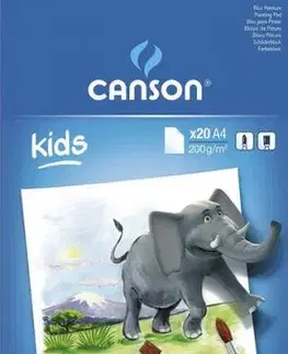 CANSON Kids skicár na maľovanie 200g 20 listov A4