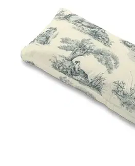 Dekoria Poťah na vankúš Karlstad 67x30cm, modrý vzor na svetlobéžovom podklade, Poťah na vankúš Karlstad 67 x 30 cm, Avinon, 132-66