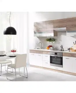 Kuchynská linka Econo C Plus 260cm sonoma/biely