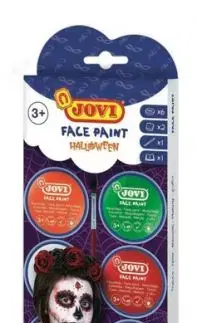 JOVI farby na tvár Halloween sada s príslušenstvom 6x8 ml