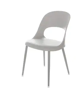 Dekoria Stolička Aria light grey, 47 x 50 x 82 cm 