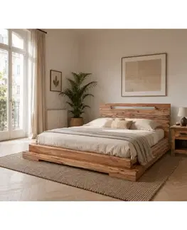 Posteľ Tara 160x200 indický masív palisander