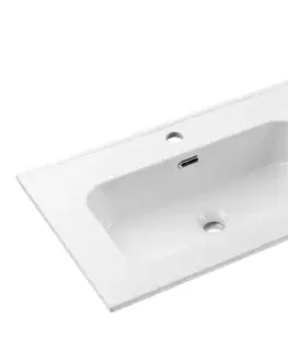 ArtCom Keramické umývadlo GO2 100 L | biely lesk 100 cm