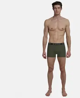 Boxerky Tom Tailor »Buffer«, 3 ks, tmavozelené s melírom