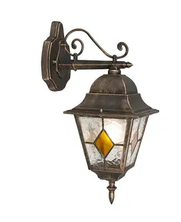 Vintage vonkajšia nástenná lampa bronzová - Antigua Down