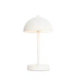 Vonkajšia stolná lampa biela nabíjateľná vrátane LED s 3-stupňovým stmievaním - Keira