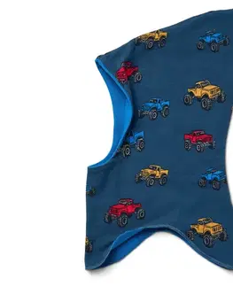 Detská obojstranná čiapka, nákladné autá