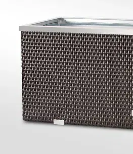 ArtSG Ratanový kvetináč SG03170 | 70 x 38 x 40 Farba: RD03 sivá