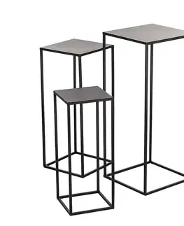 Dekoria Súprava stolíkov ‐ stojanov na kvety Denny 3 ks., 20/25/30 cm x 50/60/70 cm 