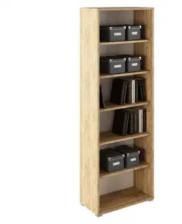 KONDELA Rioma Typ 1 regál dub artisan / biela