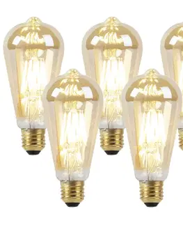 Sada 5 LED žiaroviek stmievateľných do teplej zlatej 8W 806lm 2000-2700K