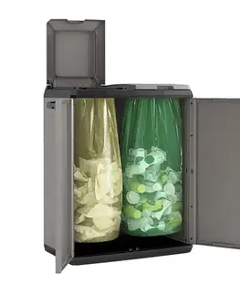 Záhradný recyklačný kôš SPLIT CABINET BASIC Keter