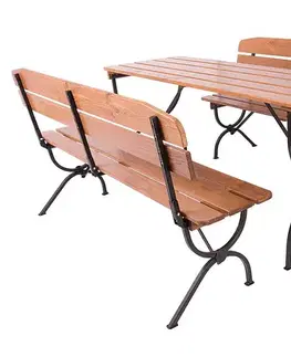 DEOKORK Drevená záhradná zostava NAXOS 1+2 (180 cm)