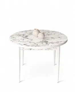 Jedálenský stôl Tor - White Marble, White