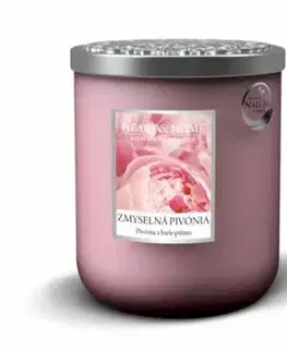 Veľká sviečka Heart & Home Zmyselná pivónia, 340g
