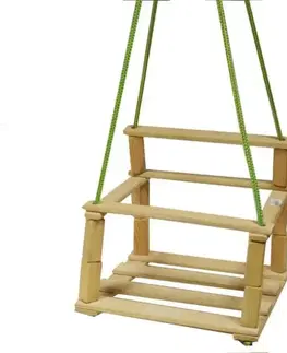 Kinekus Hojdačka detská, drevená, natur