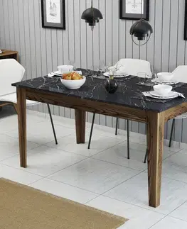 Jedálenský stôl Milan 518 - Walnut, Black