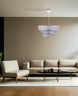 Závesný luster Couper - Grey, Silver