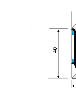 Soklový profil 40 mm (samolepiaci) Spojka 2 ks