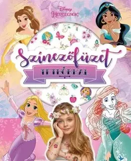 Színezőfüzet tetkókkal - Disney Hercegnők