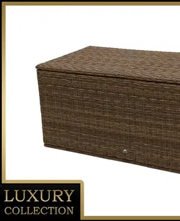 DEOKORK Box na podušky 170 x 90 cm BORNEO LUXURY (hnedá)