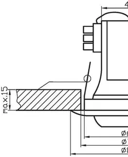 Pohyblivé stropné svietidlo z patinovanej ocele R39 E14 OZR-04