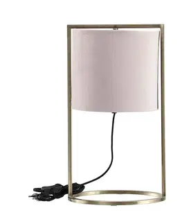 Dekoria Stolová lampa Santos Light Pink, 45 cm 