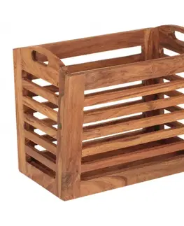Kôš na noviny Kali 40x35x25 indický masív palisander