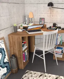 Písací stôl Floating - Walnut