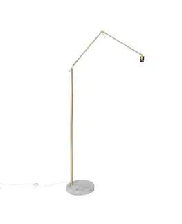 Moderná stojaca lampa zlatá nastaviteľná - Editor
