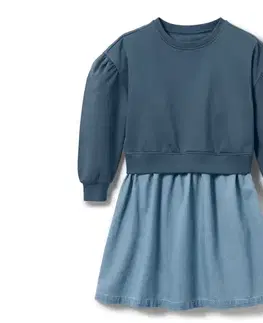 Detské šaty z teplákoviny