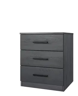 PALINDA 22 nočný stolík, dub Carbon