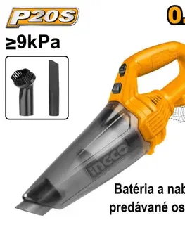 Kinekus Vysávač ručný CVLI201261 INGCO AKU 20V P20S bez akumulátora a nabíjačky