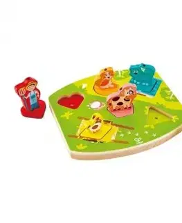 Drevené zvukové puzzle Na gazdovskom dvore HAPE - Hape
