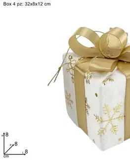MAKRO - Darčeková krabička sada 4ks, 8cm