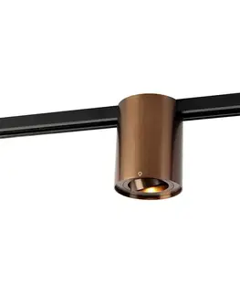 Moderný 1-fázový koľajnicový reflektor tmavý bronz - Iconic Rondoo Up