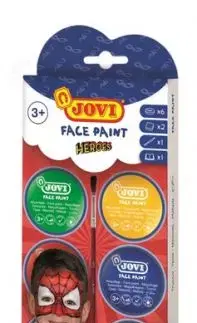 JOVI farby na tvár Hrdinovia sada s príslušenstvom 6x8 ml