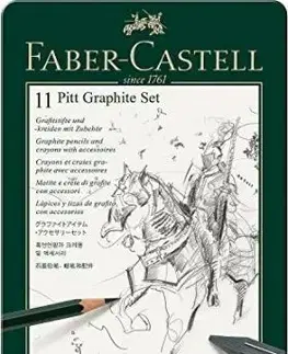 Grafitová Ceruzka Faber-Castell Pitt Monochrome Graphite sada 11 ks