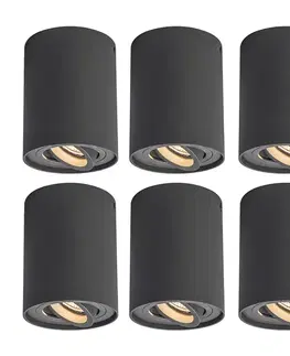 Sada 6 bodových svetiel tmavosivá otočná a nastaviteľná - Rondoo up