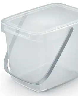 NABBI NHW6 plastový úložný box s rúčkou 6 l priehľadná