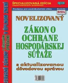 Novelizovaný zákon o ochrane hospodárskej súťaže 11/2024