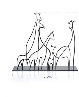 Dekoratívny predmet Giraffa - Black