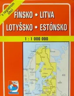Fínsko, Litva, Lotyšsko, Estónsko 1:1 000 000 Automapa