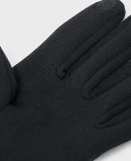 Rukavice z teplákoviny s detailom gombíka