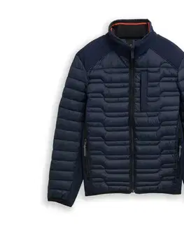 Ľahká hybridná prešívaná bunda Tom Tailor, sky captain blue