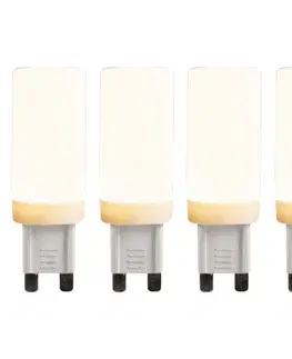 Sada 4 G9 3-stupňovo stmievateľných LED žiaroviek 4,5W 500lm 2700K