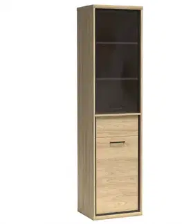 Vitrína M4 Mediolan Natural Hikora