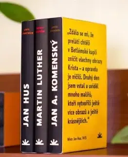 Reformační balíček (komplet 3 kníh) - Jan Amos Komenský, Martin Luther, Jan Hus